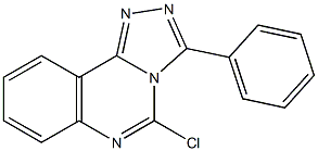 3-(Phenyl)-5-chloro-1,2,4-triazolo[4,3-c]quinazoline 구조식 이미지