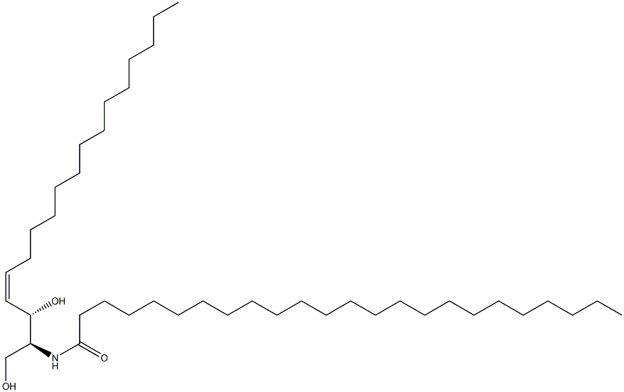 N-[(1S,2S,3Z)-1-Hydroxymethyl-2-hydroxy-3-heptadecenyl]tetracosanamide Structure