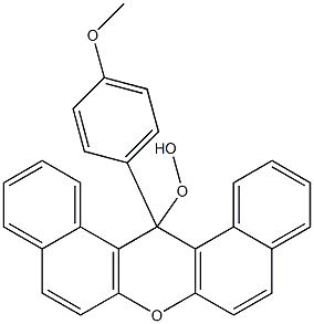 14-(4-Methoxyphenyl)-14H-dibenzo[a,j]xanthen-14-yl hydroperoxide 구조식 이미지
