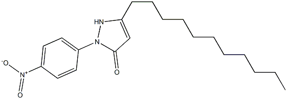 1-(4-Nitrophenyl)-3-undecyl-5(2H)-pyrazolone 구조식 이미지