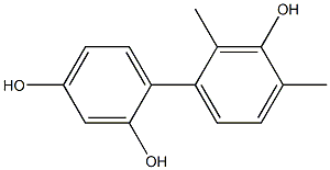 2',4'-Dimethyl-1,1'-biphenyl-2,3',4-triol Structure