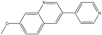 7-Methoxy-3-(4-pyridyl)quinoline 구조식 이미지