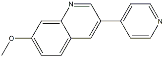 7-Methoxy-3-(4-pyridyl)quinoline Structure