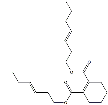 1-Cyclohexene-1,2-dicarboxylic acid bis(3-heptenyl) ester Structure