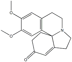 5,6,8,9-Tetrahydro-11,12-dimethoxy-1H-indolo[7a,1-a]isoquinolin-3(2H)-one 구조식 이미지