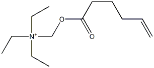 N,N-Diethyl-N-[(5-hexenoyloxy)methyl]ethanaminium 구조식 이미지