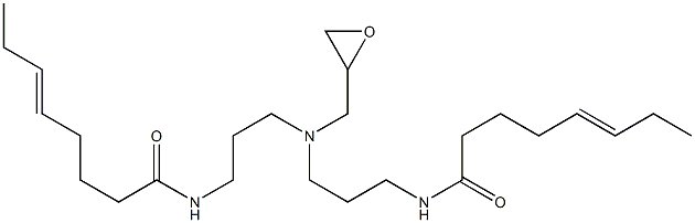 N,N-Bis[3-(5-octenoylamino)propyl]glycidylamine 구조식 이미지