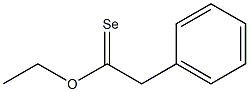 Phenylselenoacetic acid ethyl ester 구조식 이미지