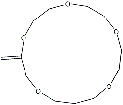 3-Methylene-1,4,7,10,13-pentaoxacyclohexadecane Structure