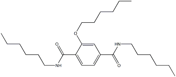 2-(Hexyloxy)-N,N'-dihexylterephthalamide Structure