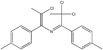 2,2,6-Trichloro-3,5-bis(4-methylphenyl)-4-aza-3,5-heptadiene 구조식 이미지