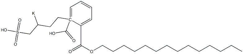 Phthalic acid 1-tetradecyl 2-(3-potassiosulfobutyl) ester 구조식 이미지