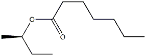 (-)-Heptanoic acid (R)-sec-butyl ester 구조식 이미지