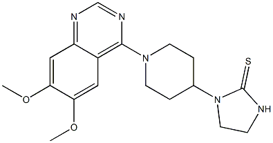 1-[1-(6,7-Dimethoxyquinazolin-4-yl)piperidin-4-yl]imidazolidine-2-thione Structure