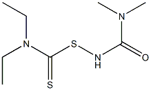 N-[(Diethylamino)(thiocarbonyl)thio]-N',N'-dimethylurea Structure