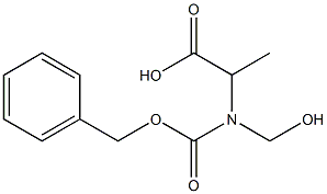 2-[Benzyloxycarbonyl(hydroxymethyl)amino]propanoic acid Structure