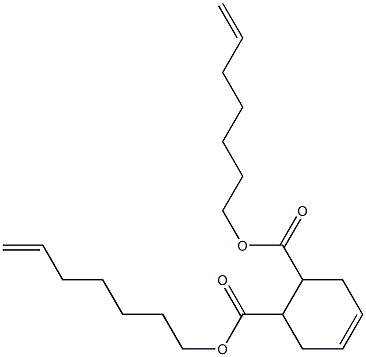 4-Cyclohexene-1,2-dicarboxylic acid bis(6-heptenyl) ester 구조식 이미지