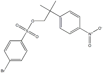 4-Bromobenzenesulfonic acid 2-methyl-2-(4-nitrophenyl)propyl ester 구조식 이미지