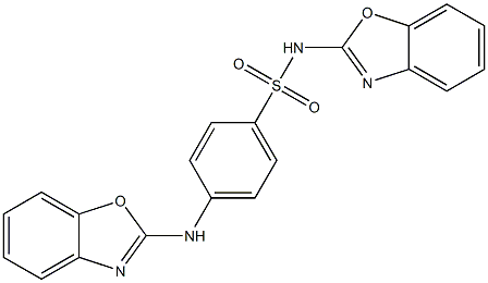 4-[(Benzoxazol-2-yl)amino]-N-(benzoxazol-2-yl)benzenesulfonamide 구조식 이미지