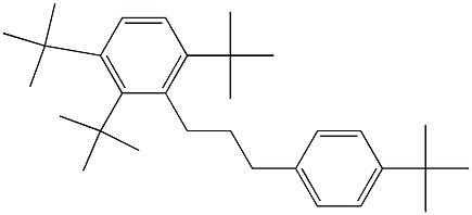 1-(2,3,6-Tri-tert-butylphenyl)-3-(4-tert-butylphenyl)propane 구조식 이미지