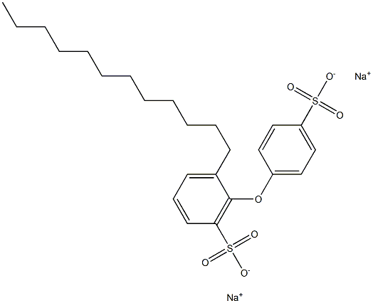 2-Dodecyl[oxybisbenzene]-4',6-disulfonic acid disodium salt 구조식 이미지