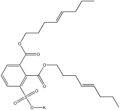 3-(Potassiosulfo)phthalic acid di(4-octenyl) ester Structure