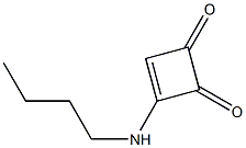 3-Butylamino-3-cyclobutene-1,2-dione Structure