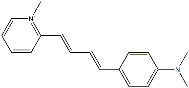 2-[4-[4-(Dimethylamino)phenyl]-1,3-butadienyl]-1-methylpyridinium Structure