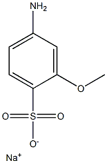 4-Amino-2-methoxybenzenesulfonic acid sodium salt 구조식 이미지