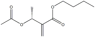 (3R)-3-Acetyloxy-2-methylenebutyric acid butyl ester Structure