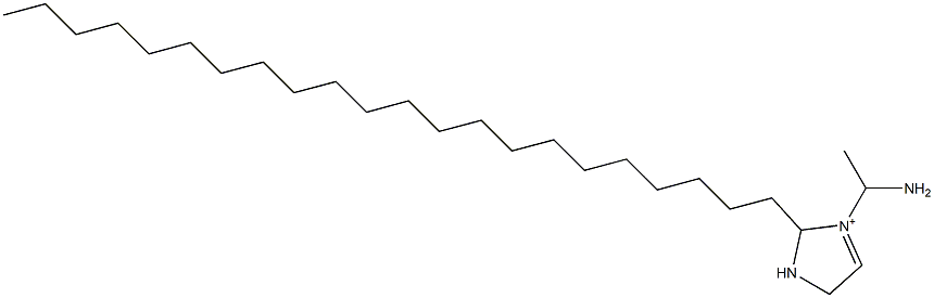 3-(1-Aminoethyl)-2-docosyl-3-imidazoline-3-ium Structure