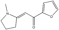 1-(2-Furanyl)-2-(1-methylpyrrolidine-2-ylidene)ethanone Structure
