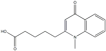 1,4-Dihydro-1-methyl-4-oxoquinoline-2-valeric acid Structure