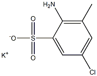 2-Amino-5-chloro-3-methylbenzenesulfonic acid potassium salt 구조식 이미지