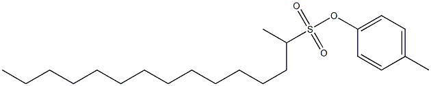 2-Pentadecanesulfonic acid 4-methylphenyl ester Structure