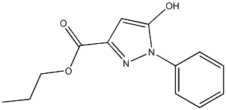 5-Hydroxy-1-phenyl-1H-pyrazole-3-carboxylic acid propyl ester Structure