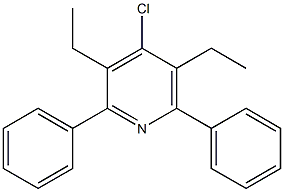 4-Chloro-2,6-diphenyl-3,5-diethylpyridine Structure