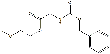 N-(Benzyloxycarbonyl)glycine 2-methoxyethyl ester 구조식 이미지