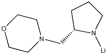 4-[[(2S)-1-Lithio-2-pyrrolidinyl]methyl]morpholine 구조식 이미지