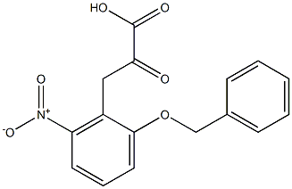 3-(2-Benzyloxy-6-nitrophenyl)-2-oxopropionic acid 구조식 이미지