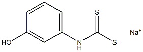 m-Hydroxyphenyldithiocarbamic acid sodium salt Structure