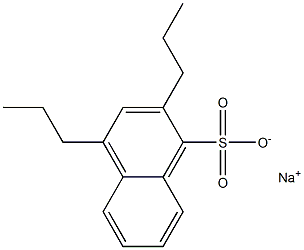 2,4-Dipropyl-1-naphthalenesulfonic acid sodium salt Structure