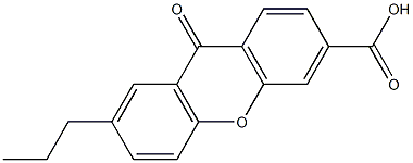 7-Propyl-9-oxo-9H-xanthene-3-carboxylic acid Structure