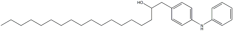 4-(2-Hydroxyoctadecyl)phenylphenylamine 구조식 이미지