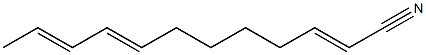 2,8,10-Dodecatrienenitrile Structure