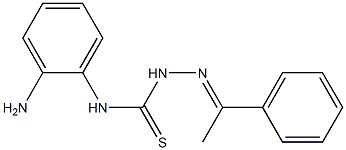 1-(1-Phenylethylidene)-4-(2-aminophenyl)thiosemicarbazide 구조식 이미지