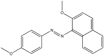 1-[(4-Methoxyphenyl)azo]-2-methoxynaphthalene 구조식 이미지