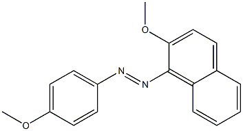 1-[(4-Methoxyphenyl)azo]-2-methoxynaphthalene Structure