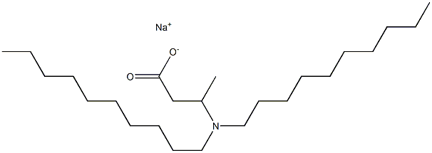 3-(Didecylamino)butyric acid sodium salt 구조식 이미지