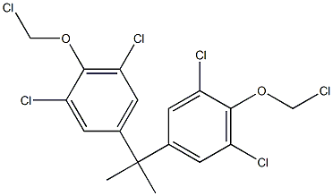 2,2-Bis[3,5-dichloro-4-(chloromethoxy)phenyl]propane Structure